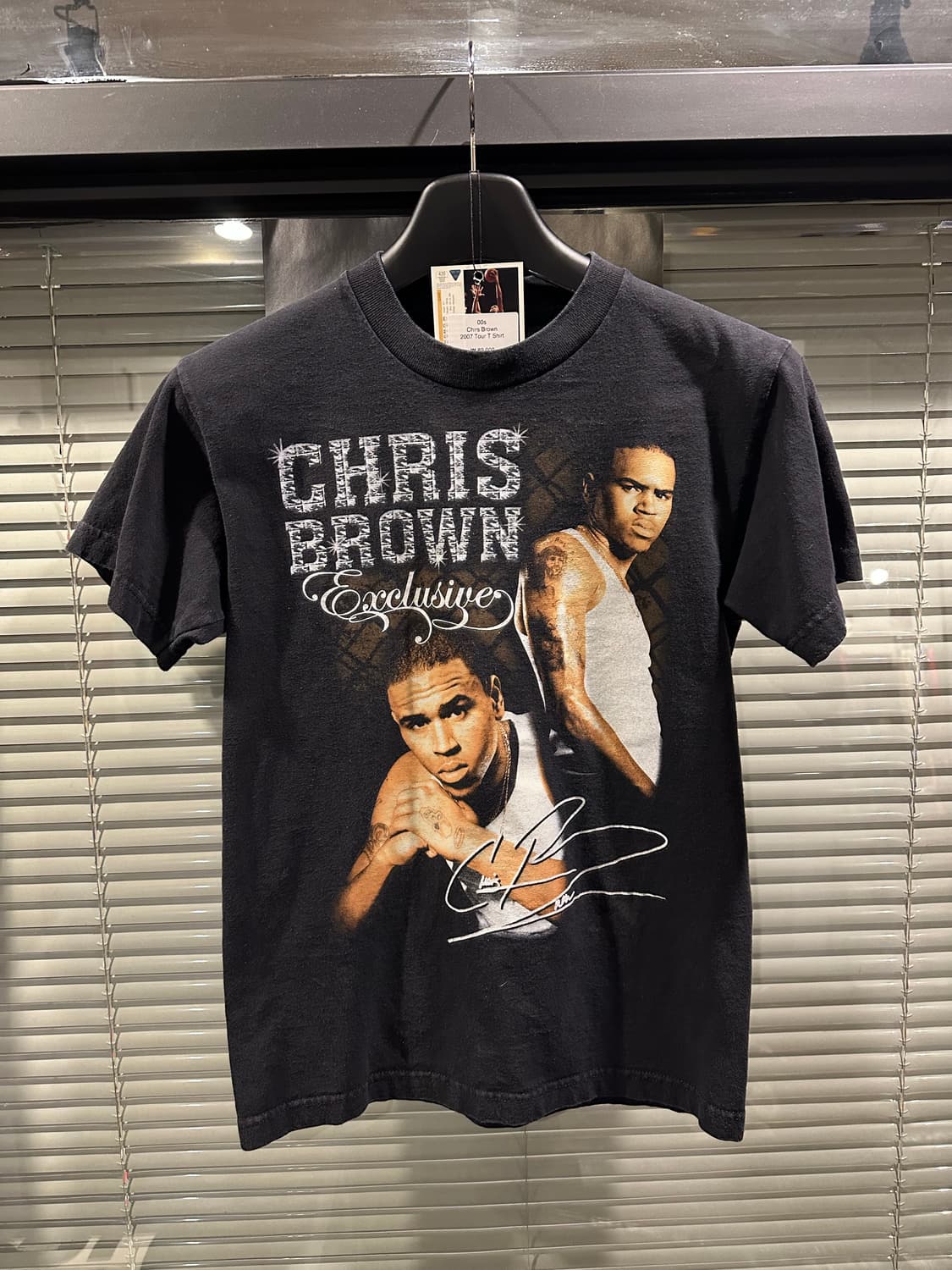 빈티지 00s 크리스 브라운 랩 티셔츠 상품이미지1