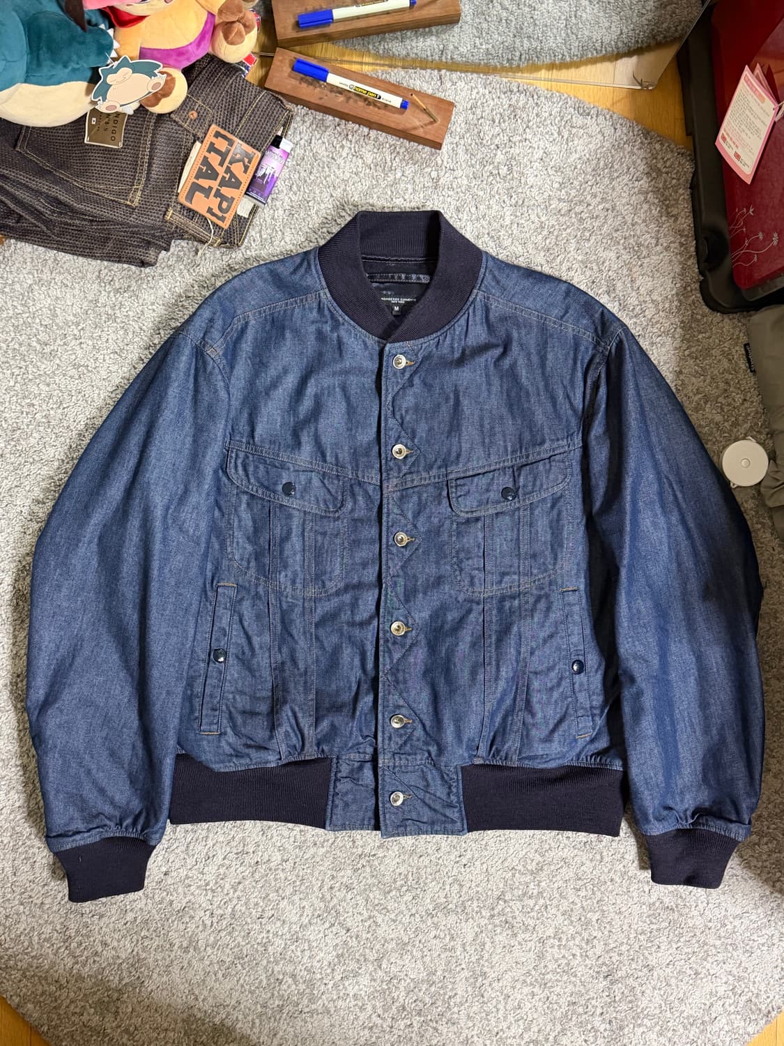 엔지니어드가먼츠 LEE 리버시블 데님 봄버자켓 - 샘플 상품이미지1