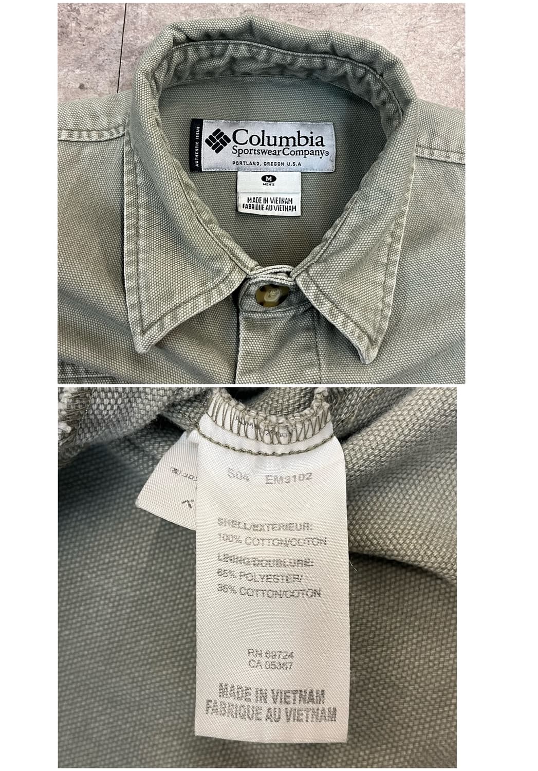 컬럼비아 워크 자켓 라이트카키 M #csz3671 상품이미지3