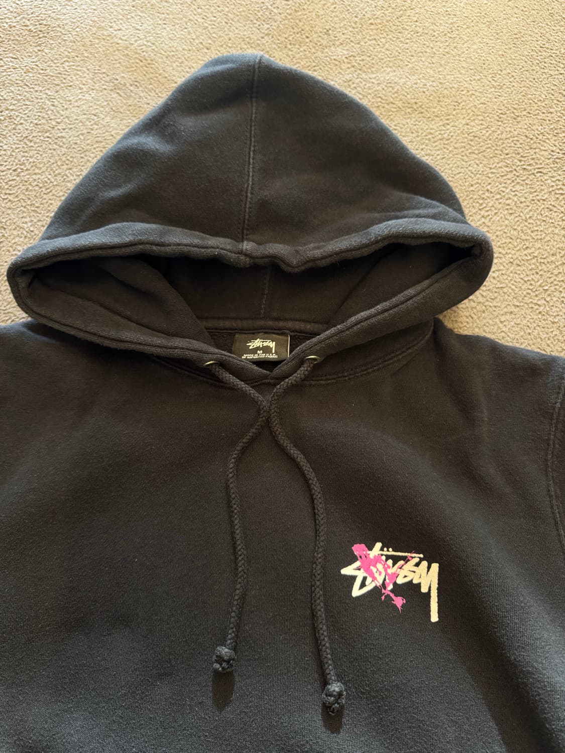 스투시 페인팅 프린팅 후디 처분  상품이미지3