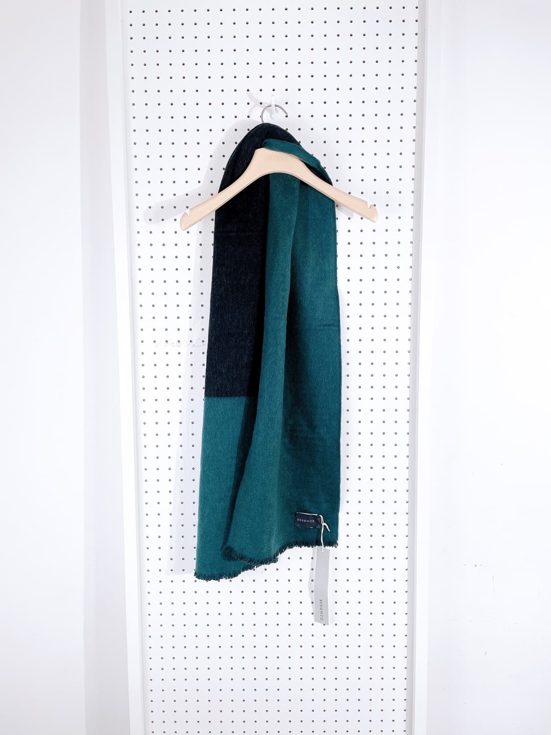 (정품/새상품) 베그앤코 공용 캐시미어100 내츄럴 머플러 그린 상품이미지1