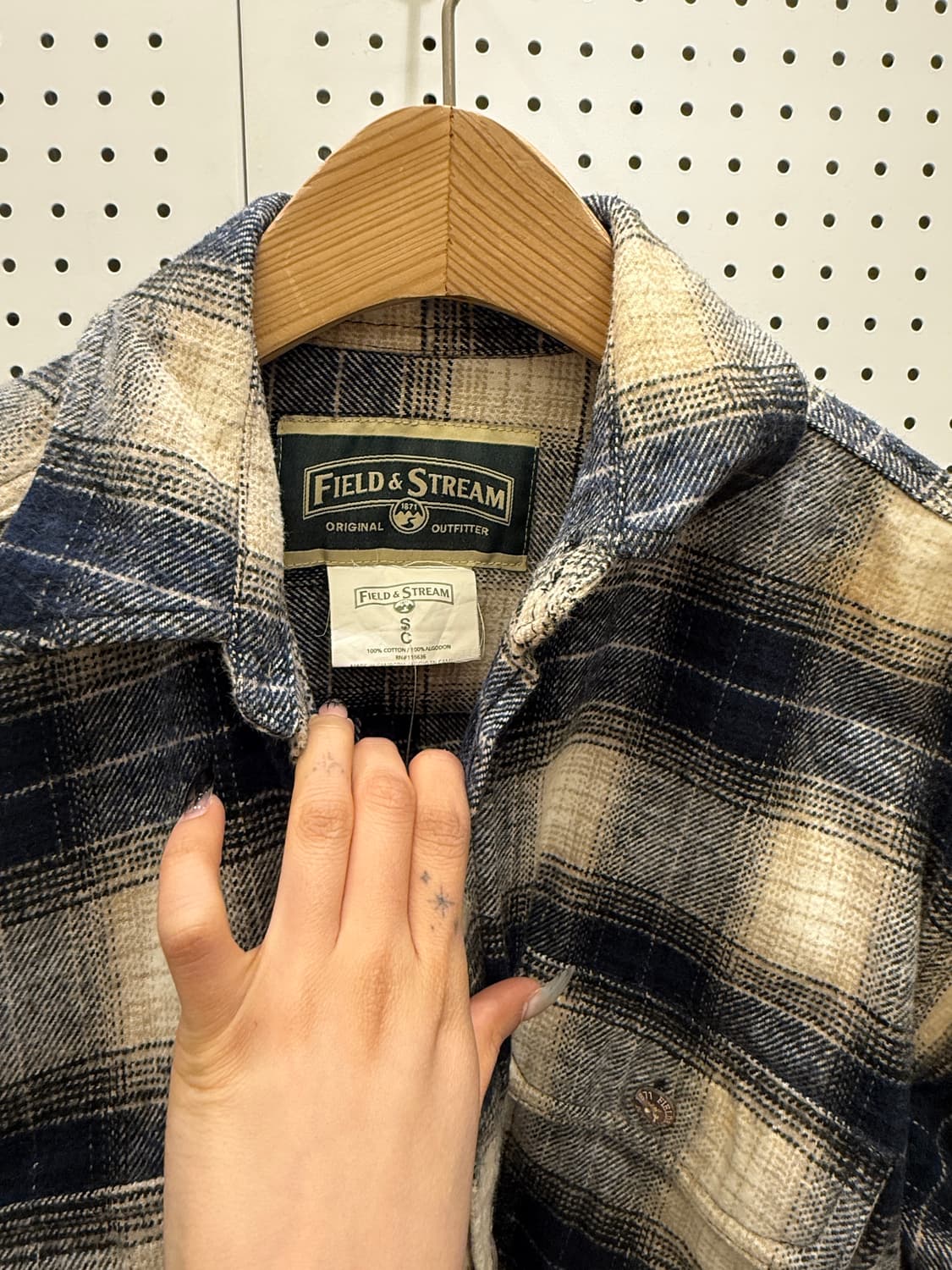 필드앤스트림 체크 플란넬 셔츠 U974 상품이미지5