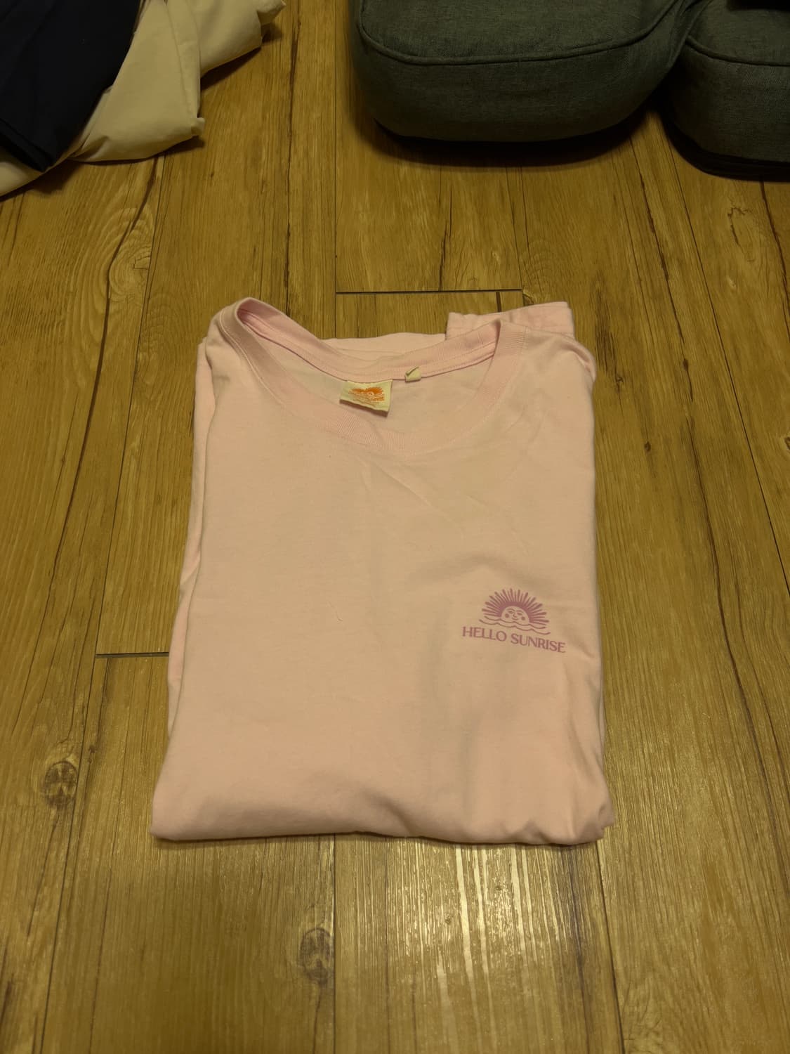 헬로 선라이즈 HS OG Logo Tee_Light Pink L 상품이미지1