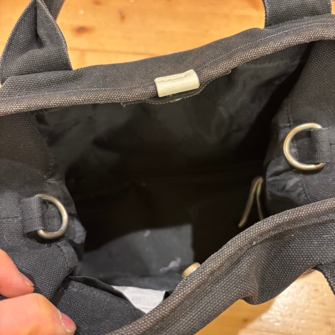 캉골 블랙 미니 토트백 상품이미지4