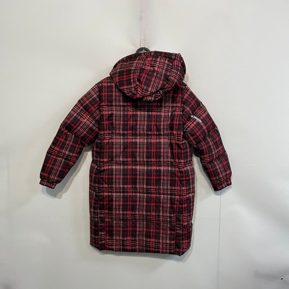 코오롱 키즈 체크 후드 패딩 140 상품이미지2