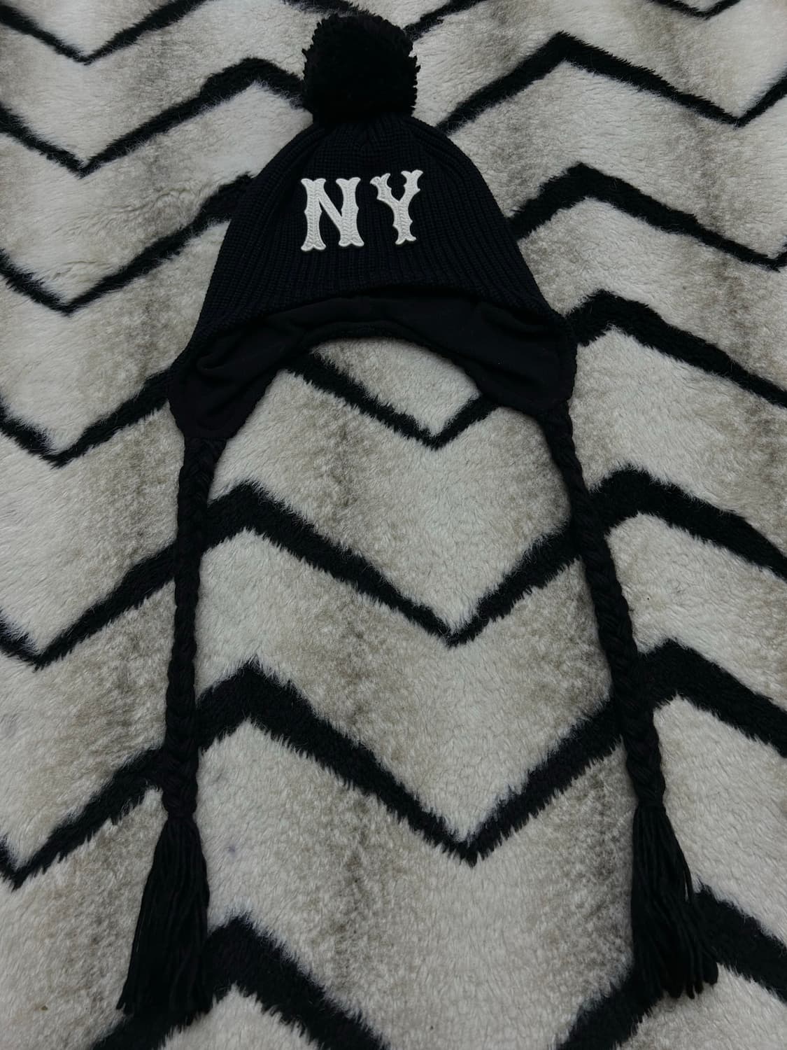 [Free]MLB 헤리티지 NY 폼폼 비니/블랙 상품이미지3