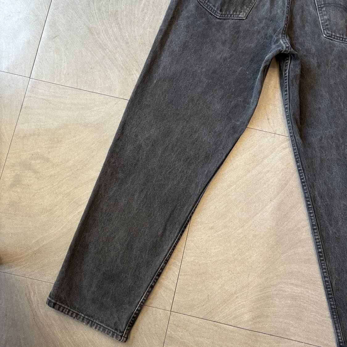 90년대 미국 생산 리바이스 550 데님 오렌지탭 블랙 팬츠 상품이미지7