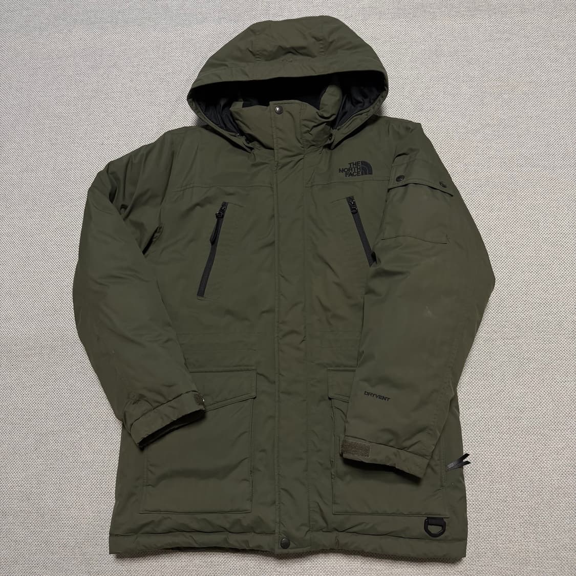 노스페이스 드라이벤트 카키 다운 패딩 자켓 상품이미지1