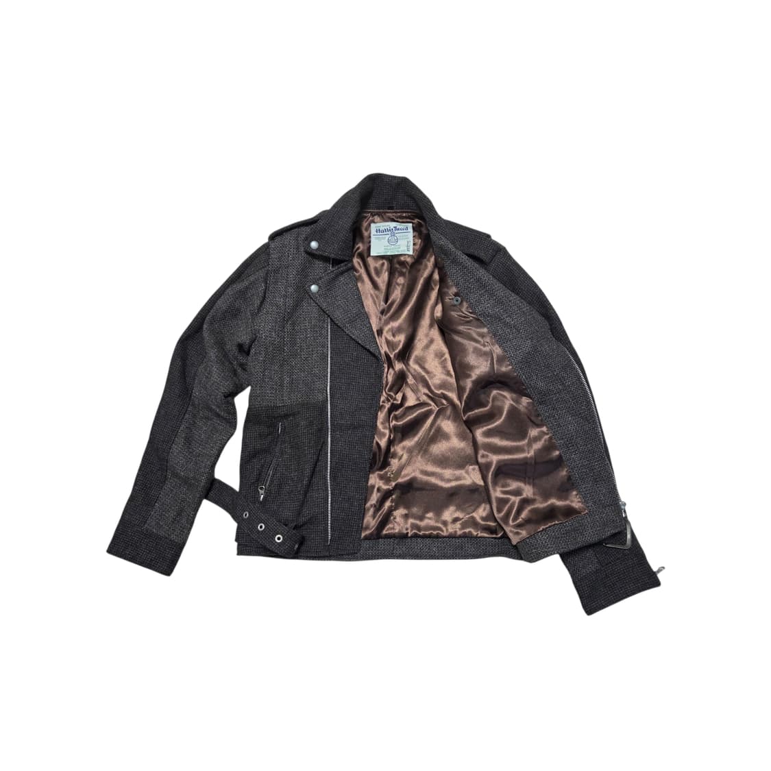 Harris Tweed 해리스 트위드 패치 워크 라이더 자켓 상품이미지2
