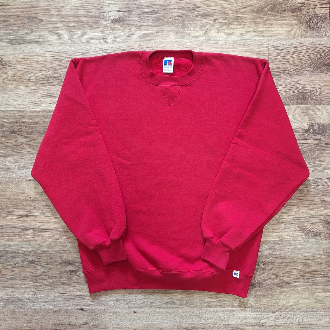 90s 러셀 스웻셔츠 레드 L사이즈 상품이미지1