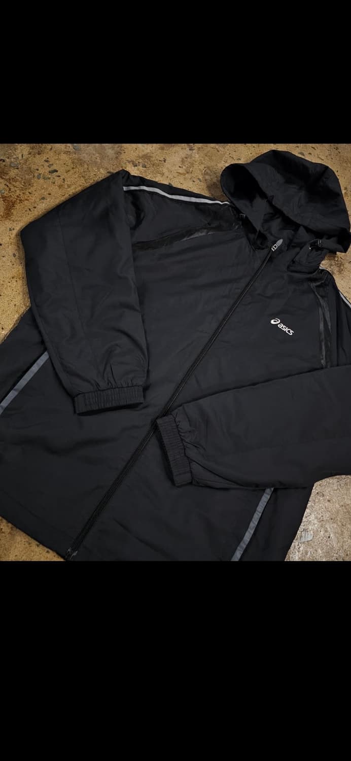 [100] 정품 아식스 올드스쿨 바람막이 블랙 상품이미지1