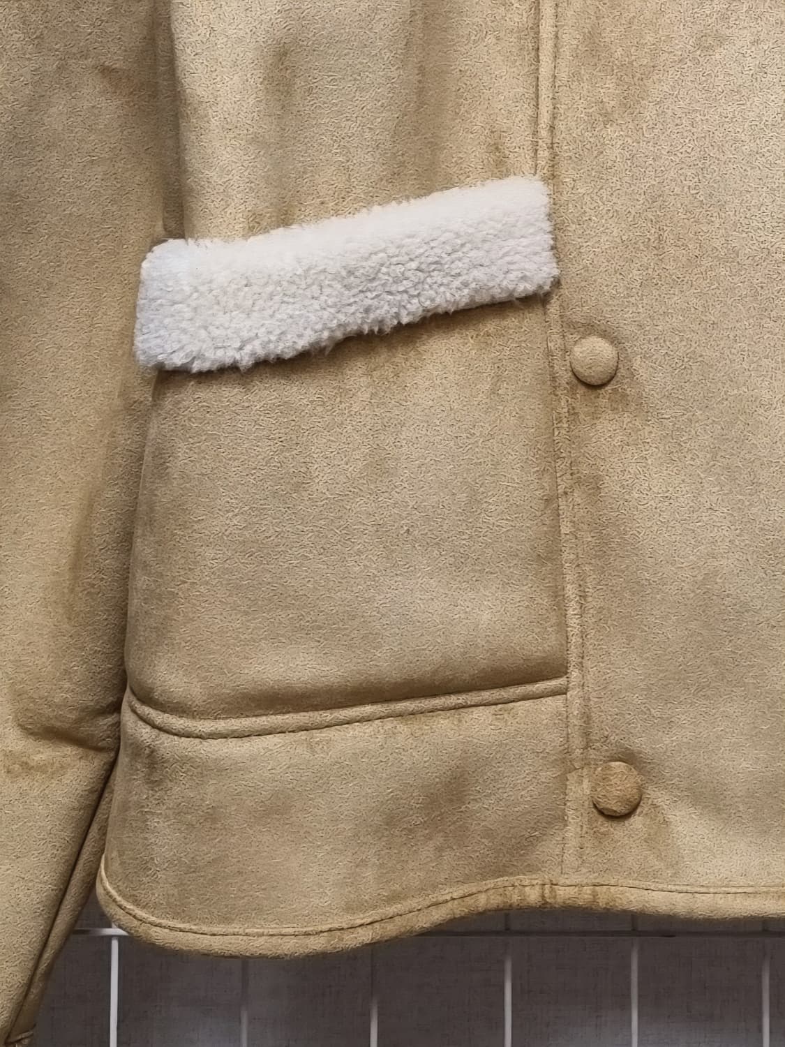 (택포) 베이지보울 하프 무스탕 상품이미지7