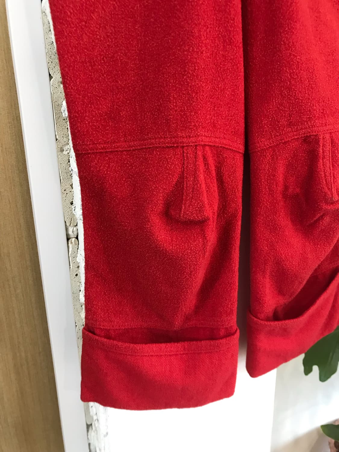 레드 울 카프리 팬츠 상품이미지7