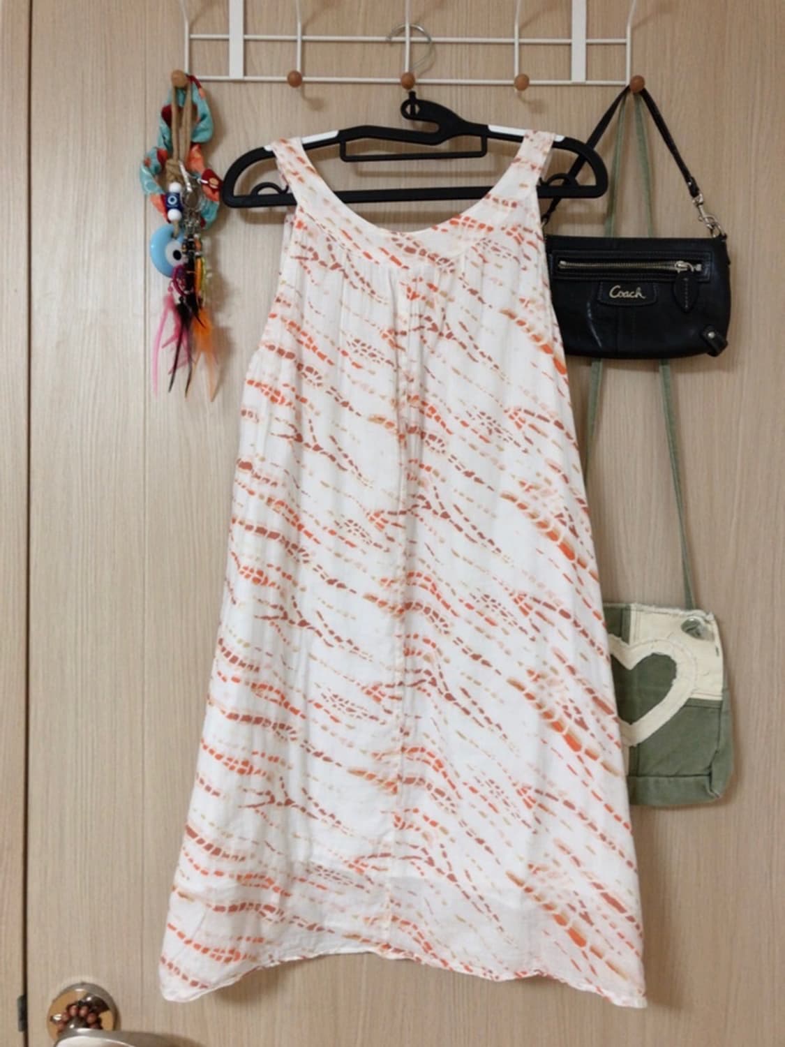 Tie-Dye Pattern Summer Mini Dress 상품이미지2