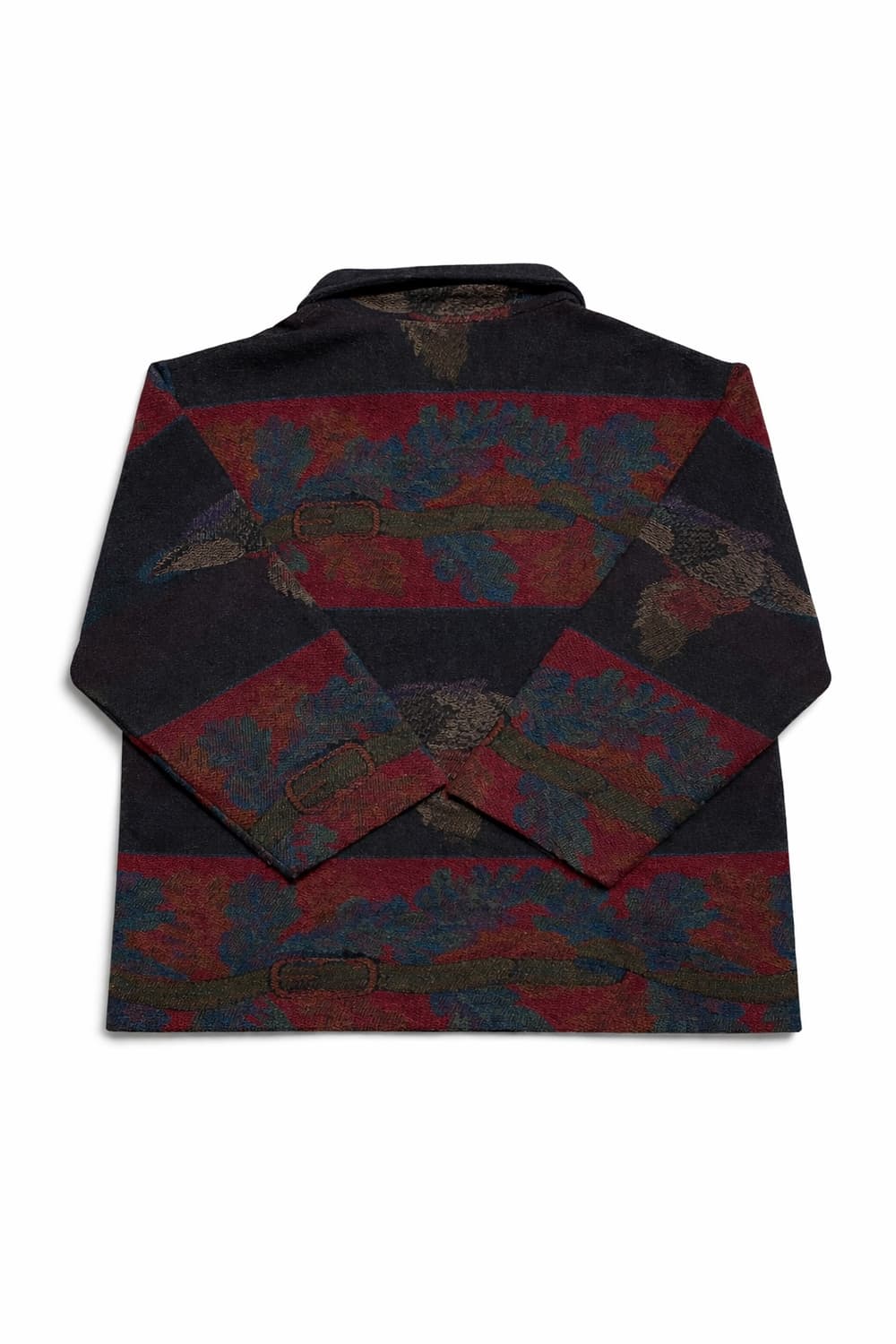 EU 80s~90s 이태리 빈티지 아메카지 울혼방 자카드 패턴 집업 자켓 상품이미지2