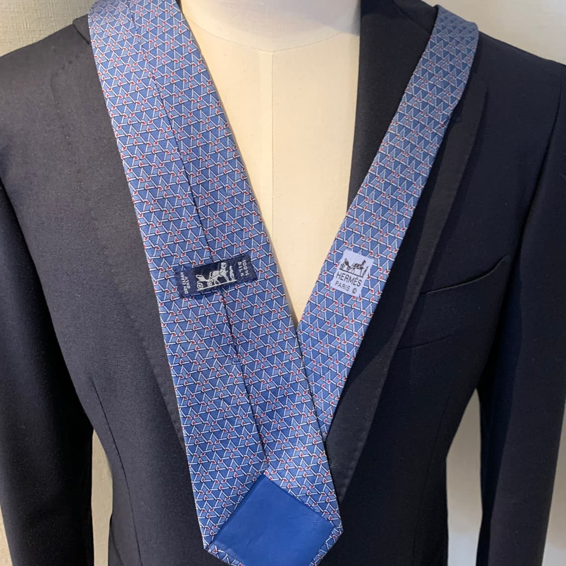 에르메스(HERMES) 명품 빈티지넥타이 B+등급 업사이클링추천 상품이미지2