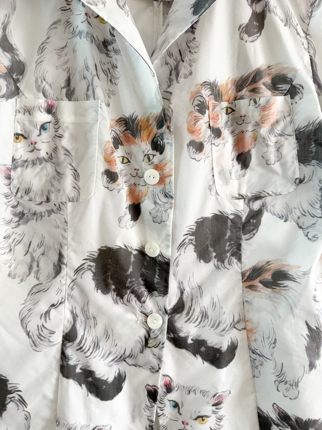 Yuhan Wang Cat shirt 22AW 상품이미지4