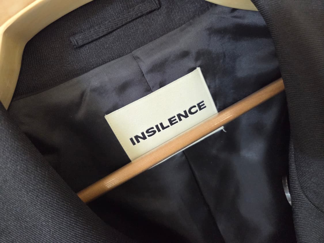 인사일런스 SASAKI 더블 포켓 트렌치 코트 BLACK 상품이미지8