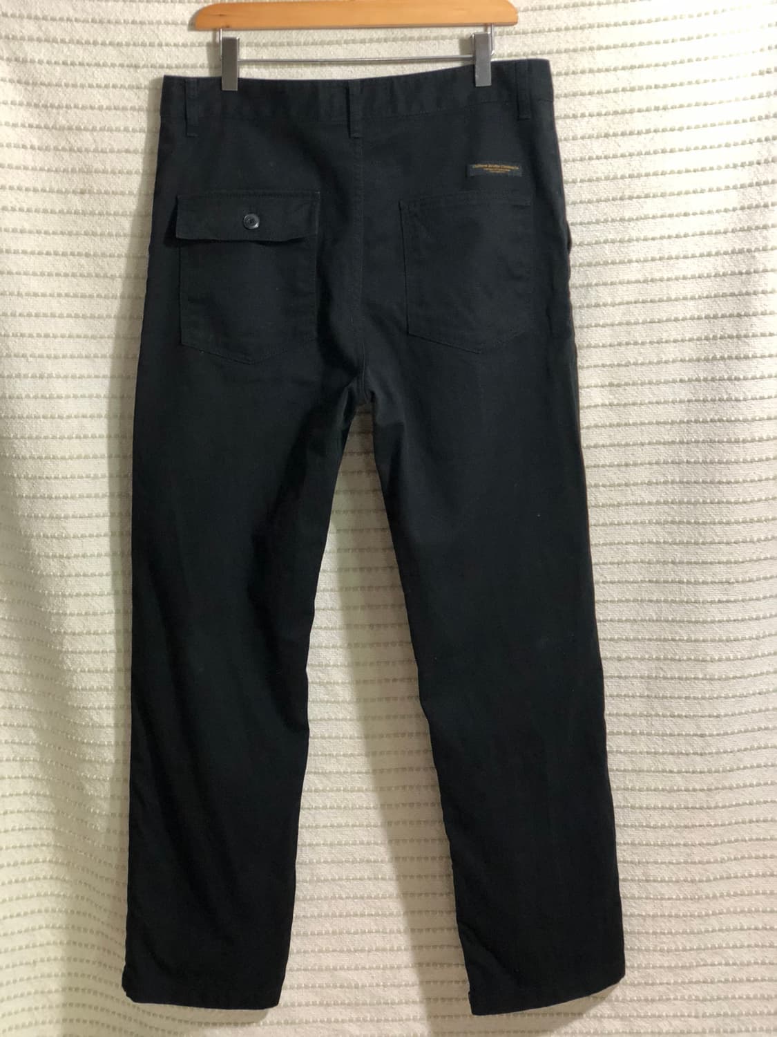 유니폼 브릿지 퍼티크 포인트 블랙 코튼 팬츠 면바지 상품이미지2