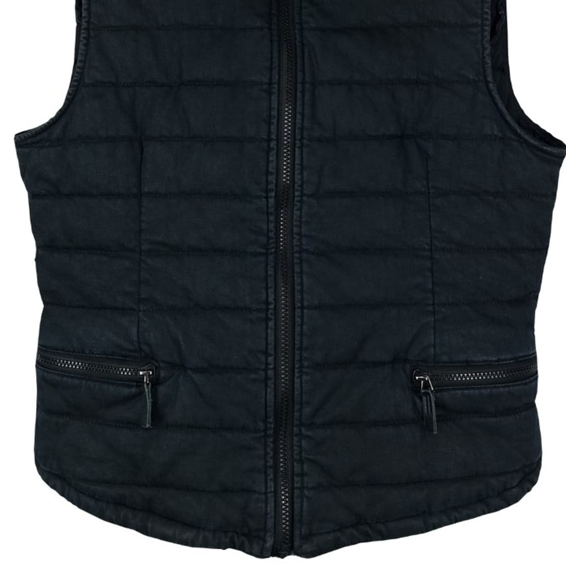 [일본빈티지] 고딩 펑크 경량 패딩 베스트 조끼 블랙 M16934 상품이미지5