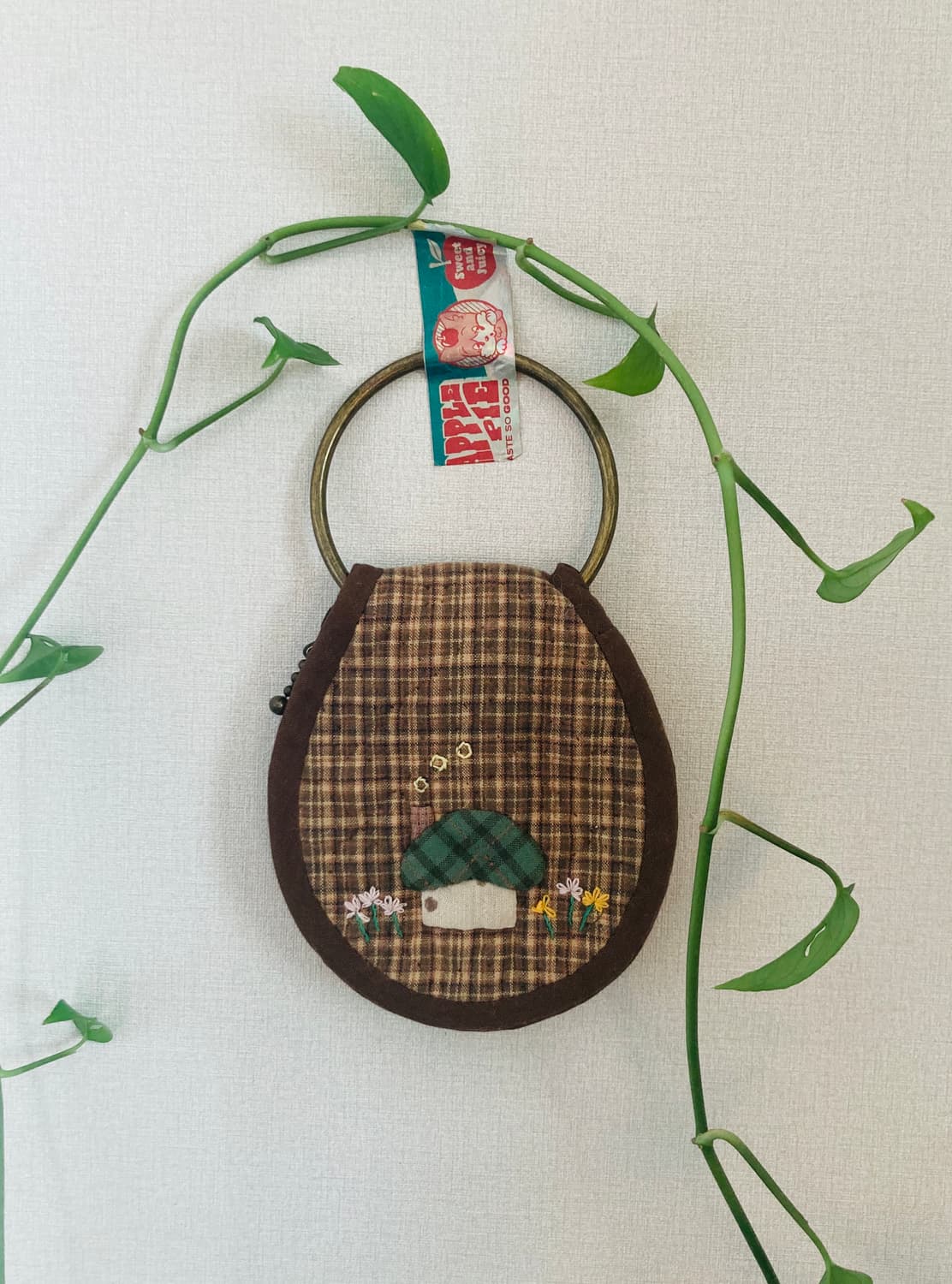 핸드메이드 아플리케 스냅 포켓 키링 상품이미지2