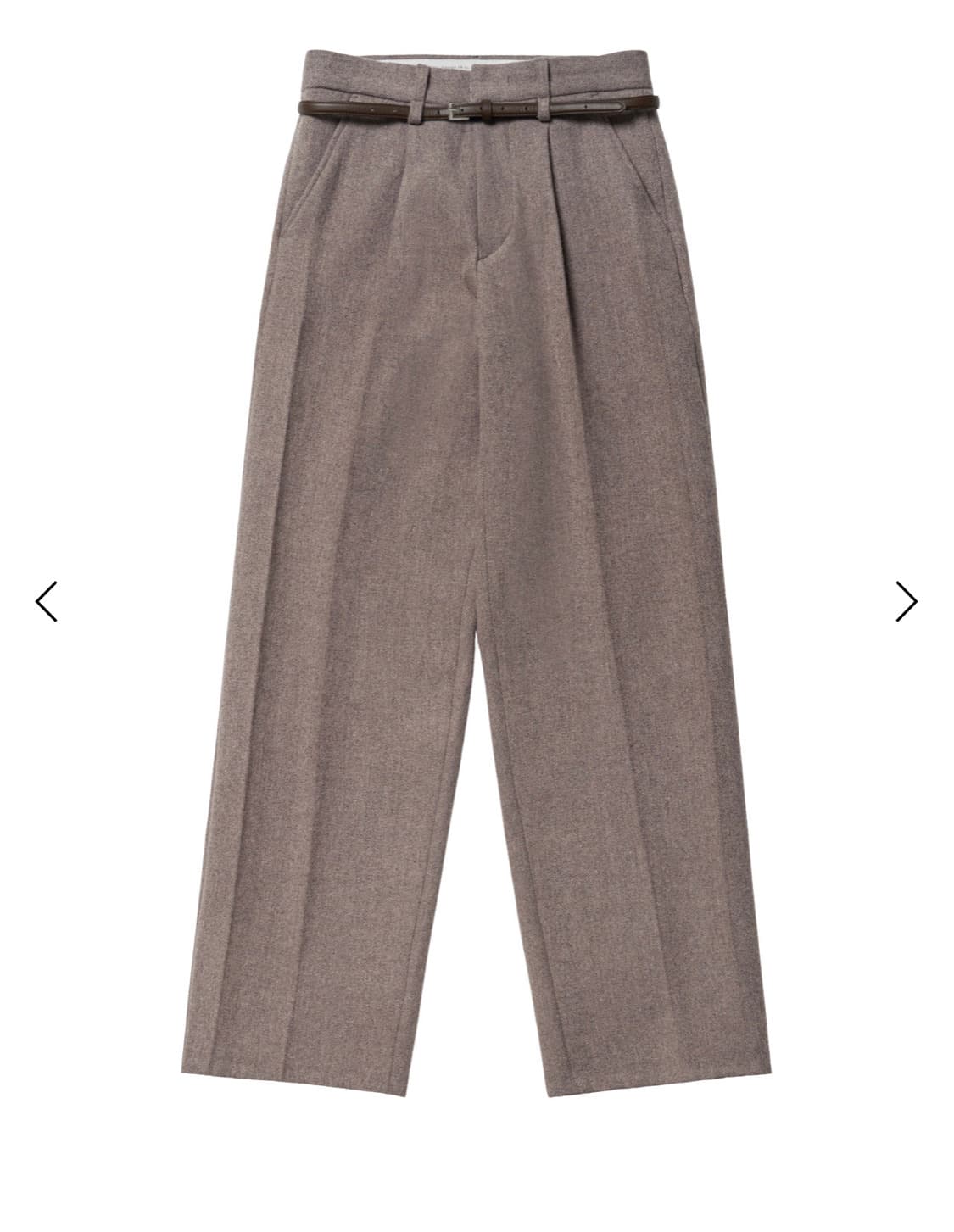 (새상품)stu 크리즈 슬랙스 베이지s 상품이미지3