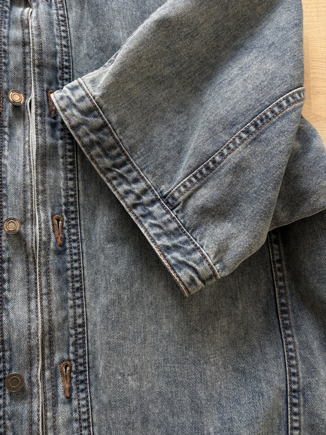 준지 반팔 데님셔츠 새상품 48 상품이미지4