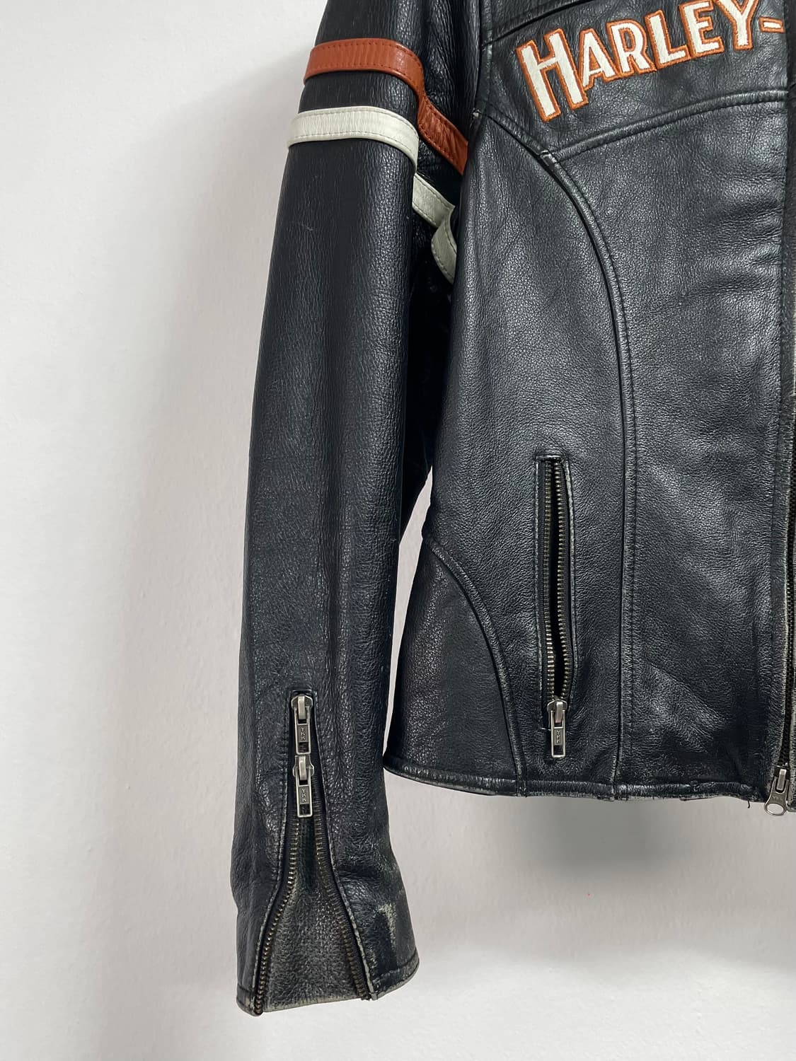  할리데이비슨 우먼스 로고 라이더 가죽자켓 (on.390)   상품이미지6