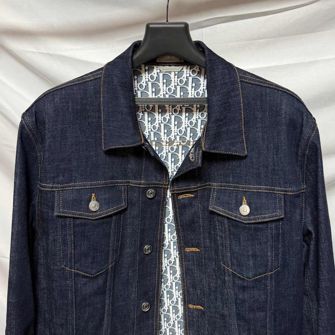 [S+급/52] 디올 오블리크 데님 트러커 청자켓 상품이미지3