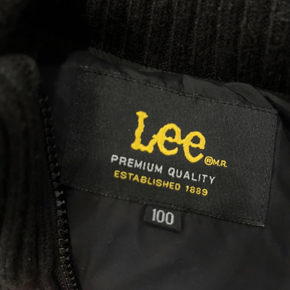 100 LEE 리 블랙 봄버 자켓 상품이미지5