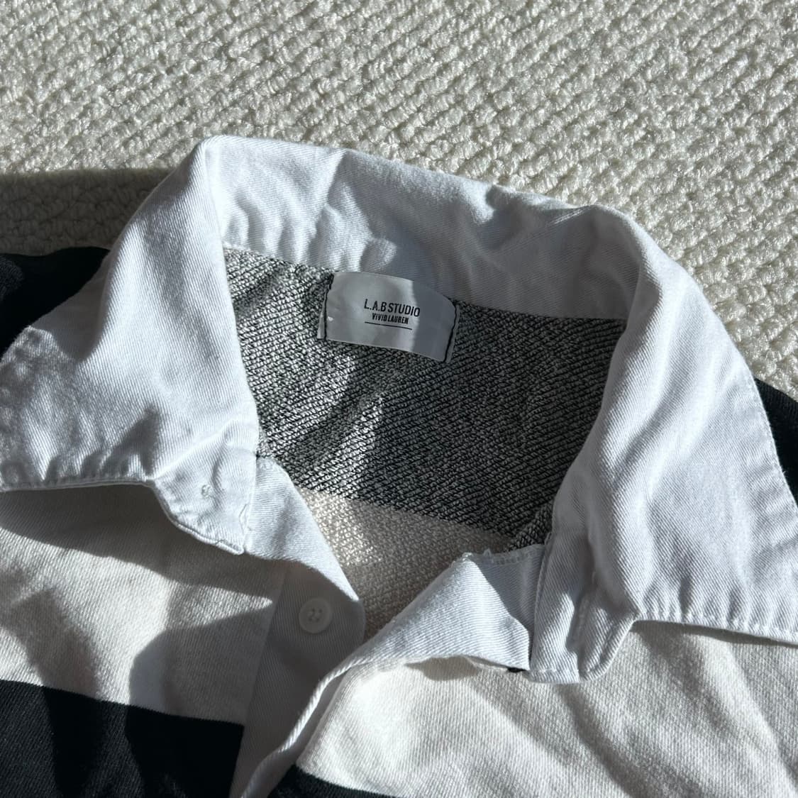 L.A.B Studio 스트라이프 카라 맨투맨  상품이미지3