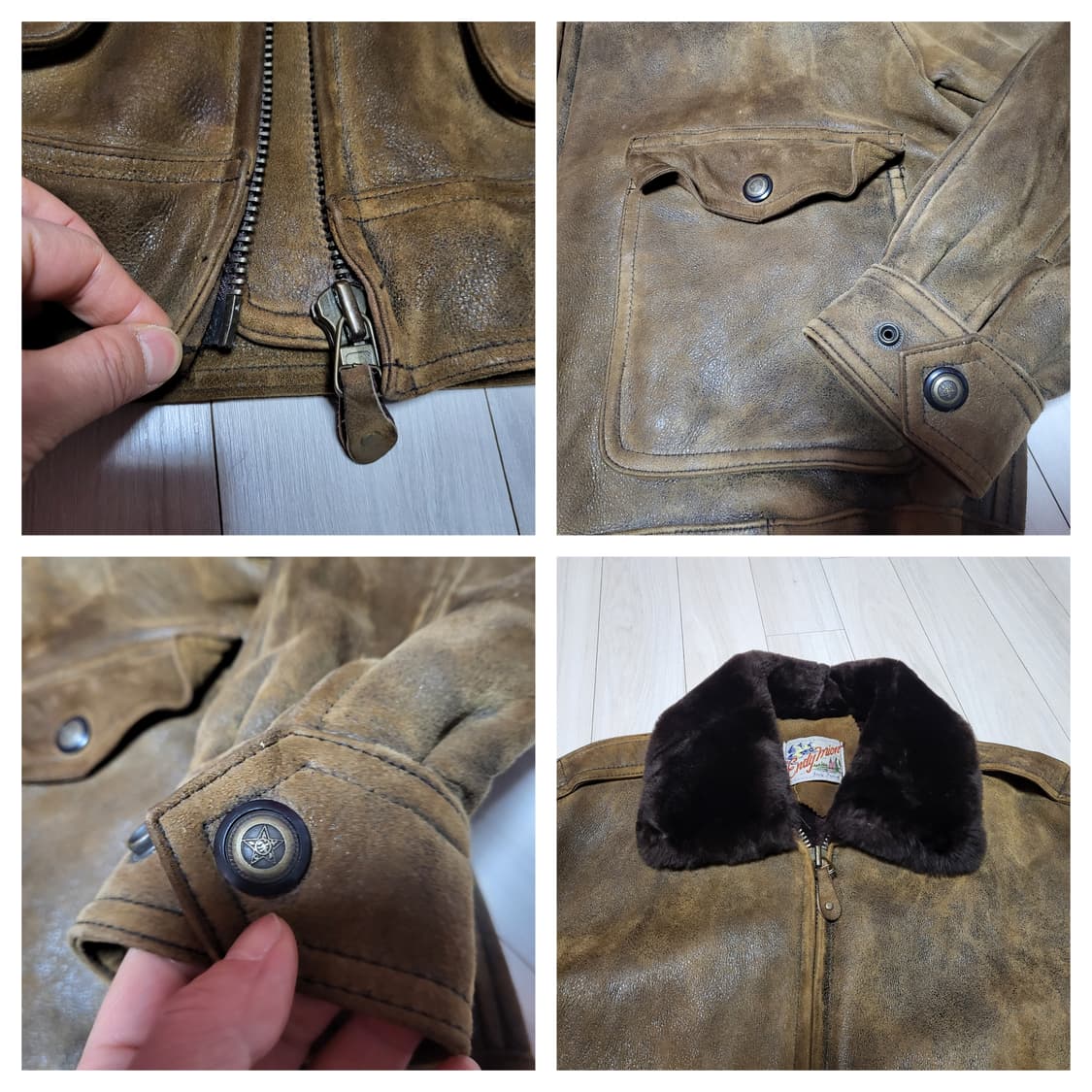 (110) 90s endymion 무스탕자켓 시어링자켓 양가죽무스탕 상품이미지6