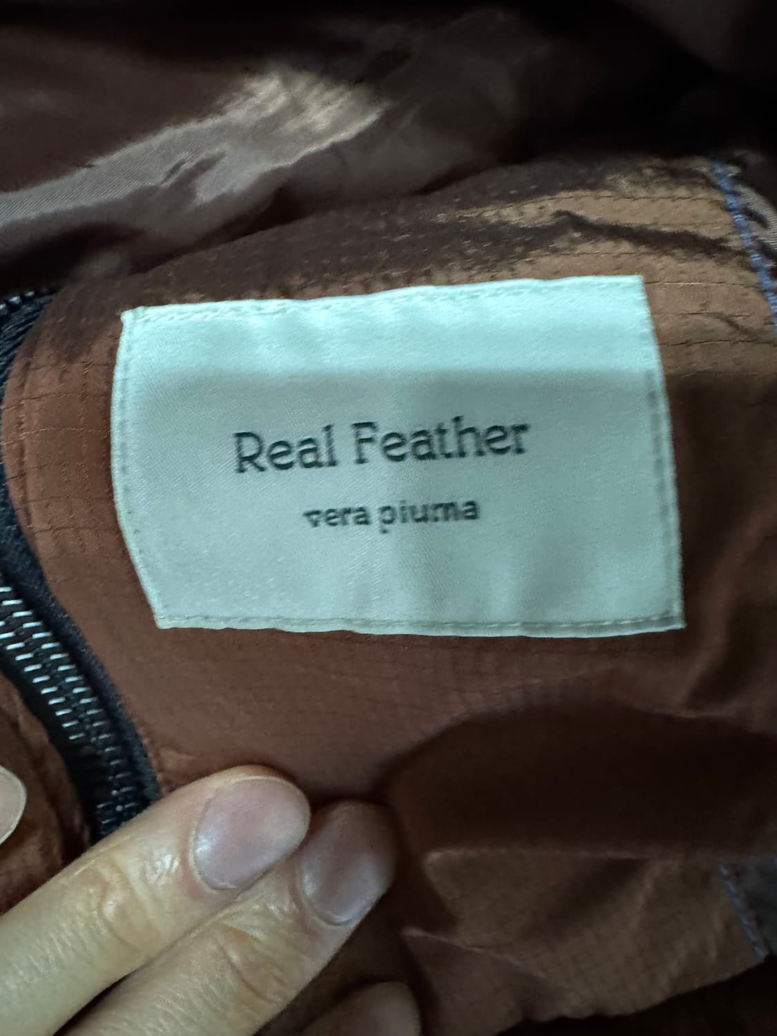 헨리코튼 구스다운 경량 패딩 점퍼 M ~ L 주황 상품이미지4