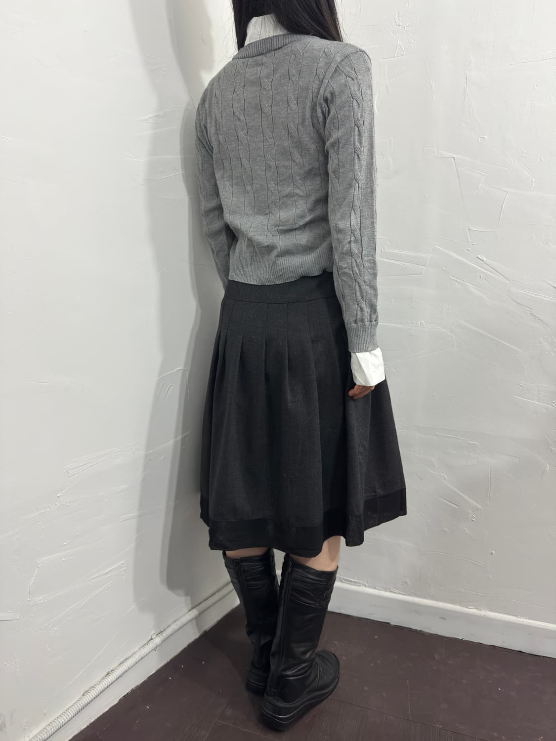 shirt layered knit 상품이미지4