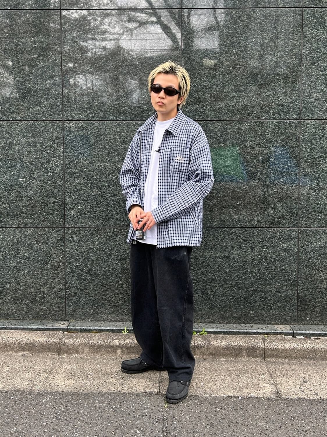 WHO'S WHO gallery Check Zip Coach Shirt 상품이미지5