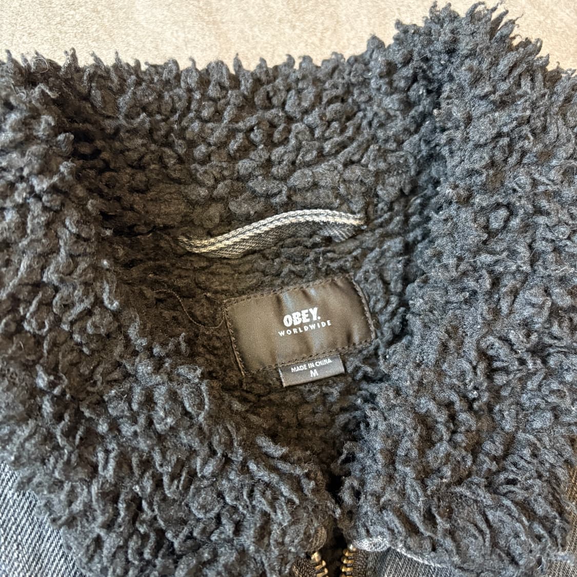 오베이 정품 데님 양털 자켓 상품이미지6