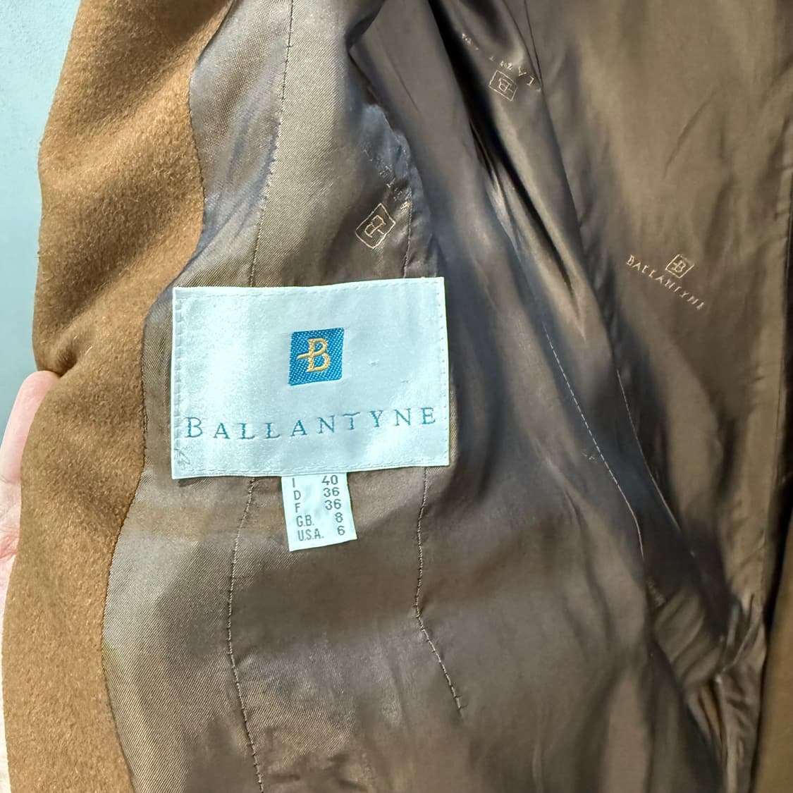 S-M 밸런타인 울 캐시미어 코트 자켓 상품이미지4