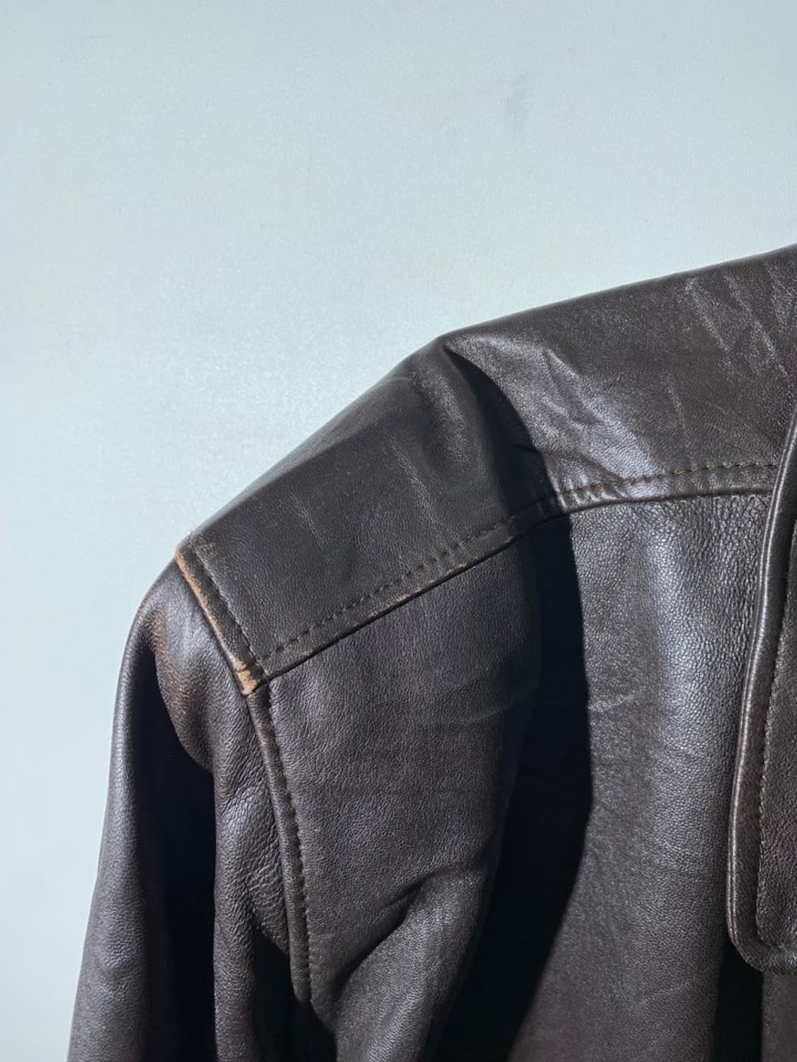 scomas 리얼 레더 롱 자켓 상품이미지7