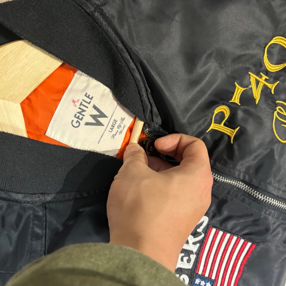 Gentle W 빈티지 ma-1 봄버 자켓 상품이미지8