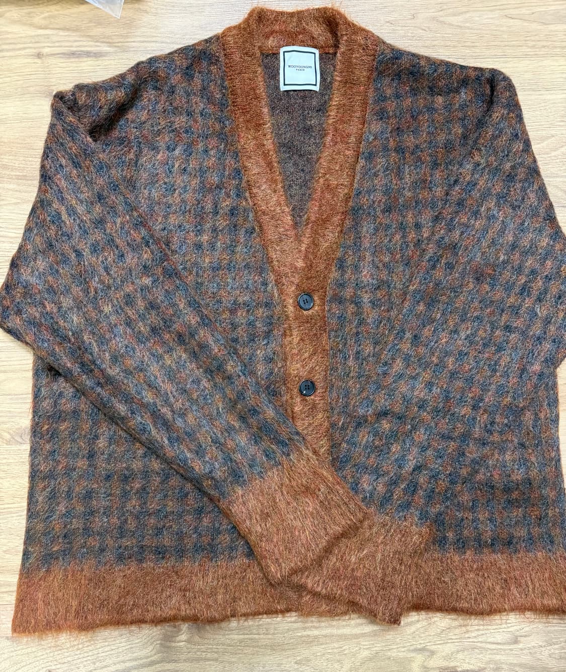 우영미 모헤어가디건 브라운 상품이미지1