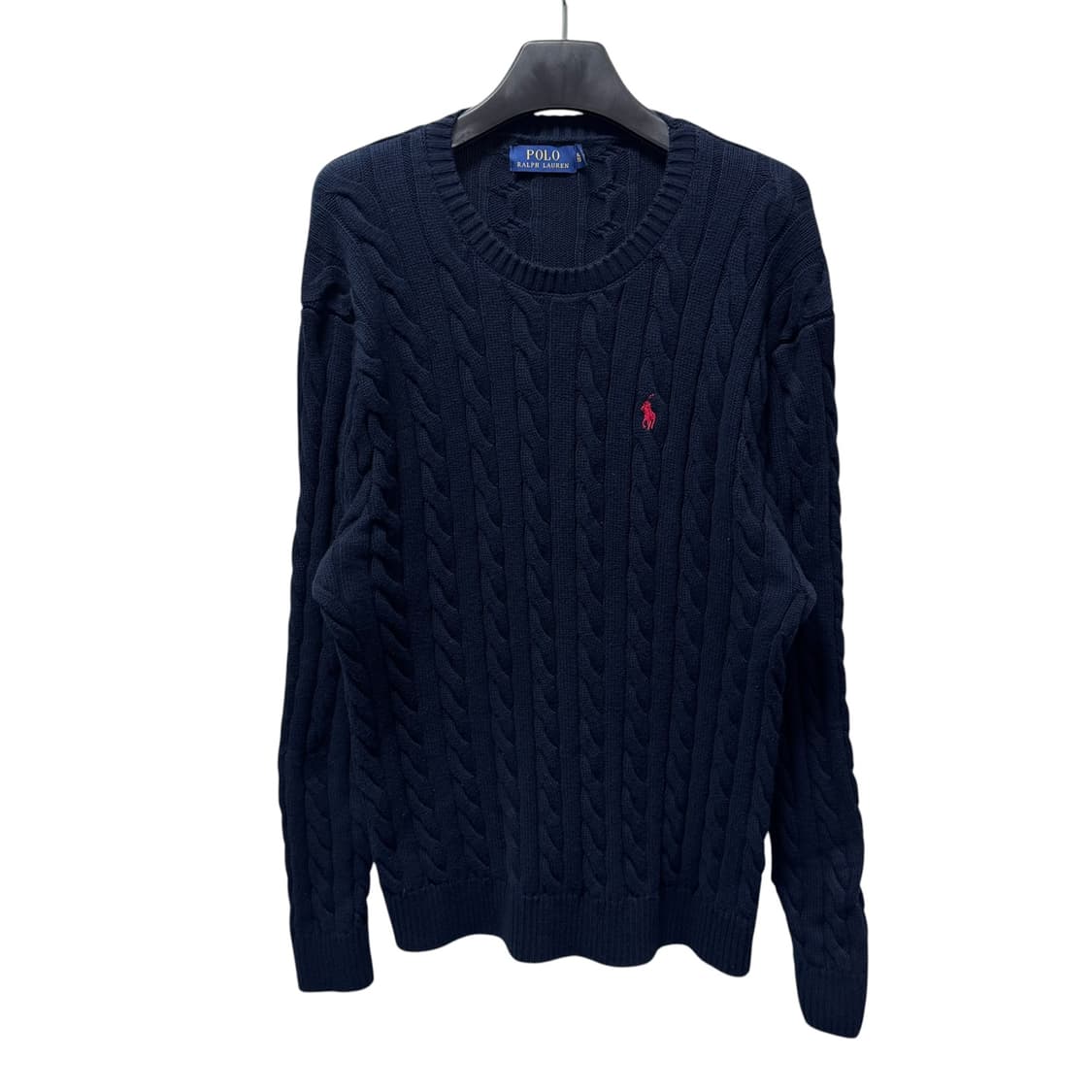 신형 폴로 랄프로렌 네이비 꽈배기 니트 상품이미지2