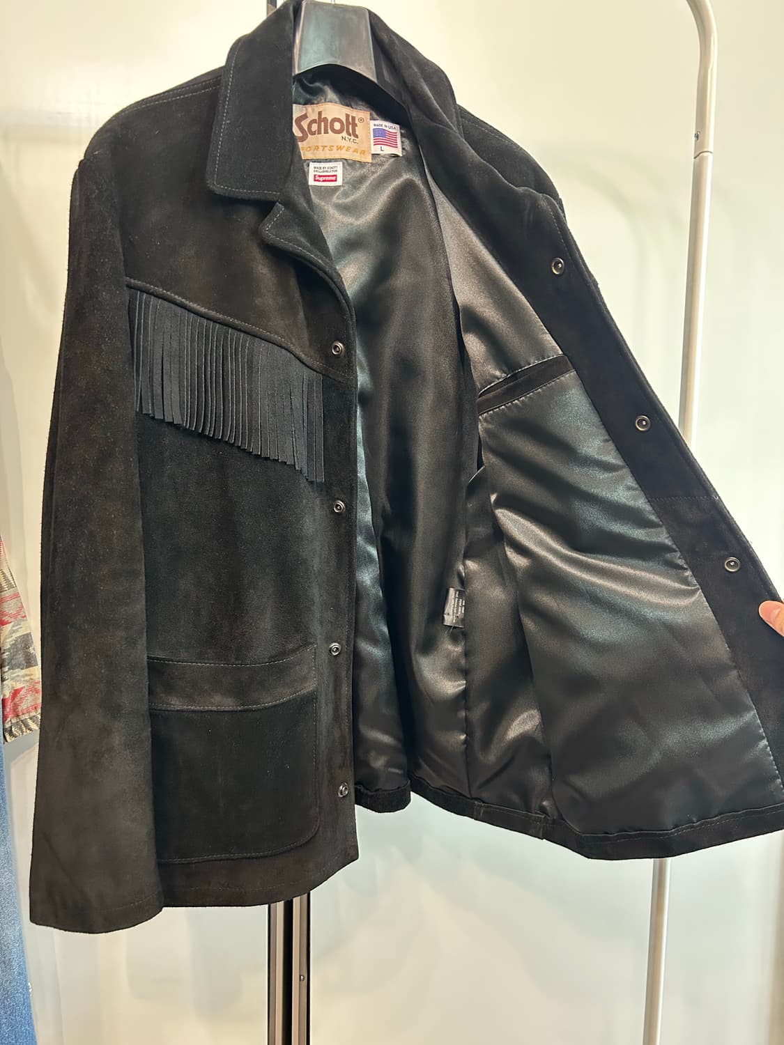 슈프림 x 쇼트 웨스턴 프린지 스웨이드 자켓 상품이미지9