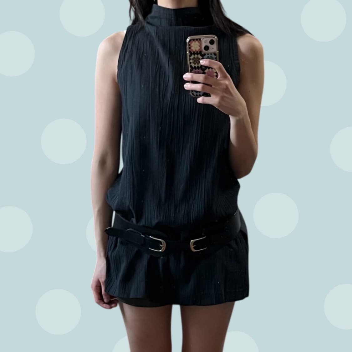 이세이 미야케 레이블 Hai sporting gear 플리츠 슬리브리스 상품이미지2