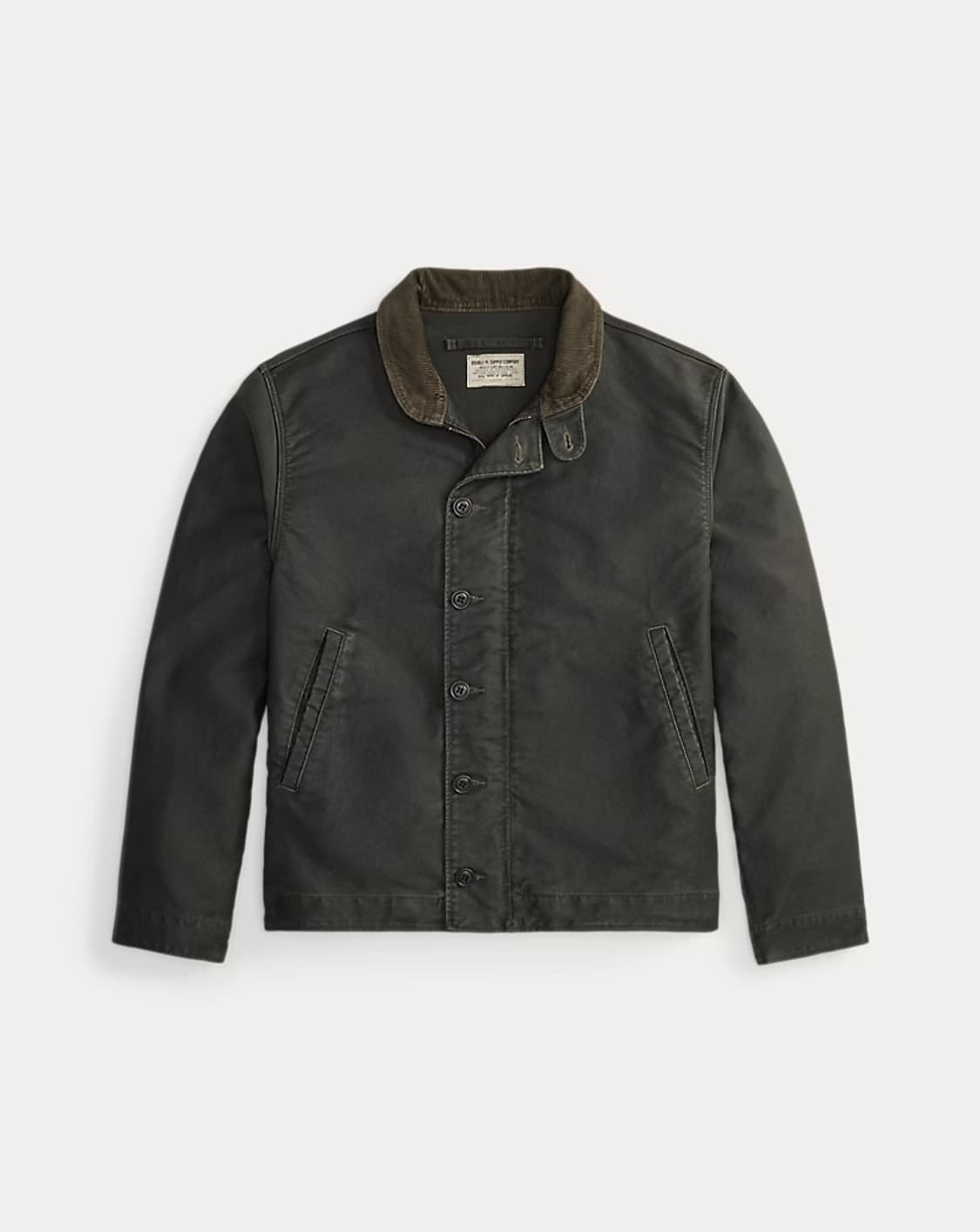 더블알엘 rrl / 코듀로이 칼라 코튼 덱자켓 / 빈티지 블랙 S 상품이미지1