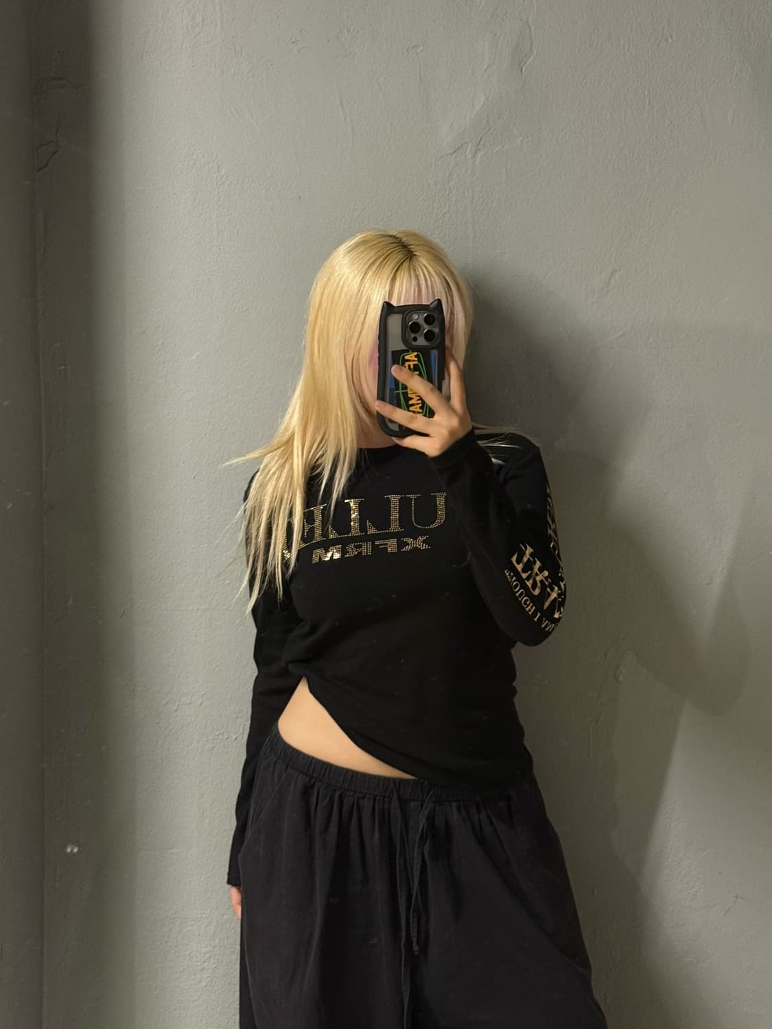 Xfrm lettering cubic long sleeve 상품이미지2