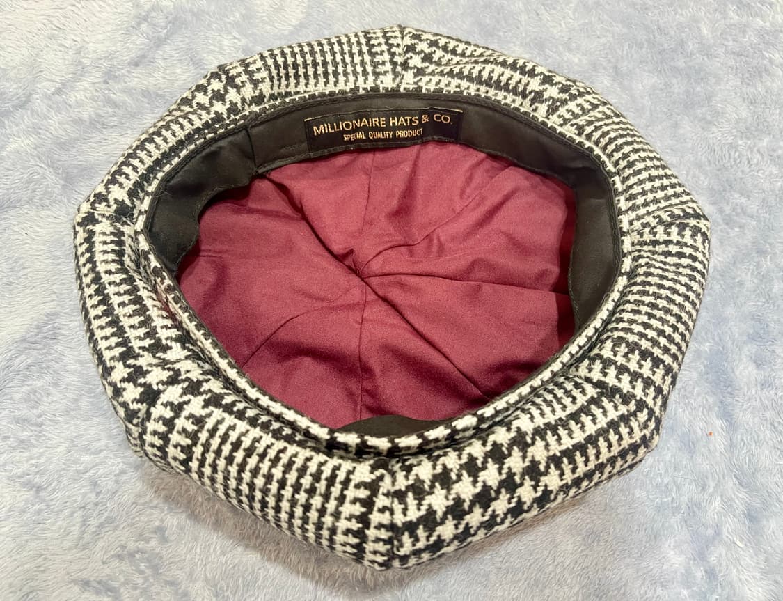 MILLIONAIRE HATS & CO 밀리어네어 햇/글렌체크 베레모 상품이미지6
