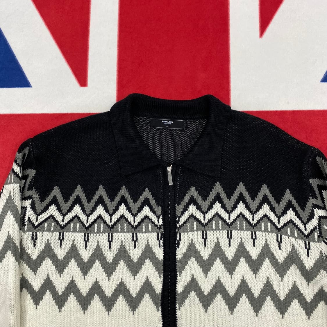 트릴리온 니트 집업 XL  상품이미지3