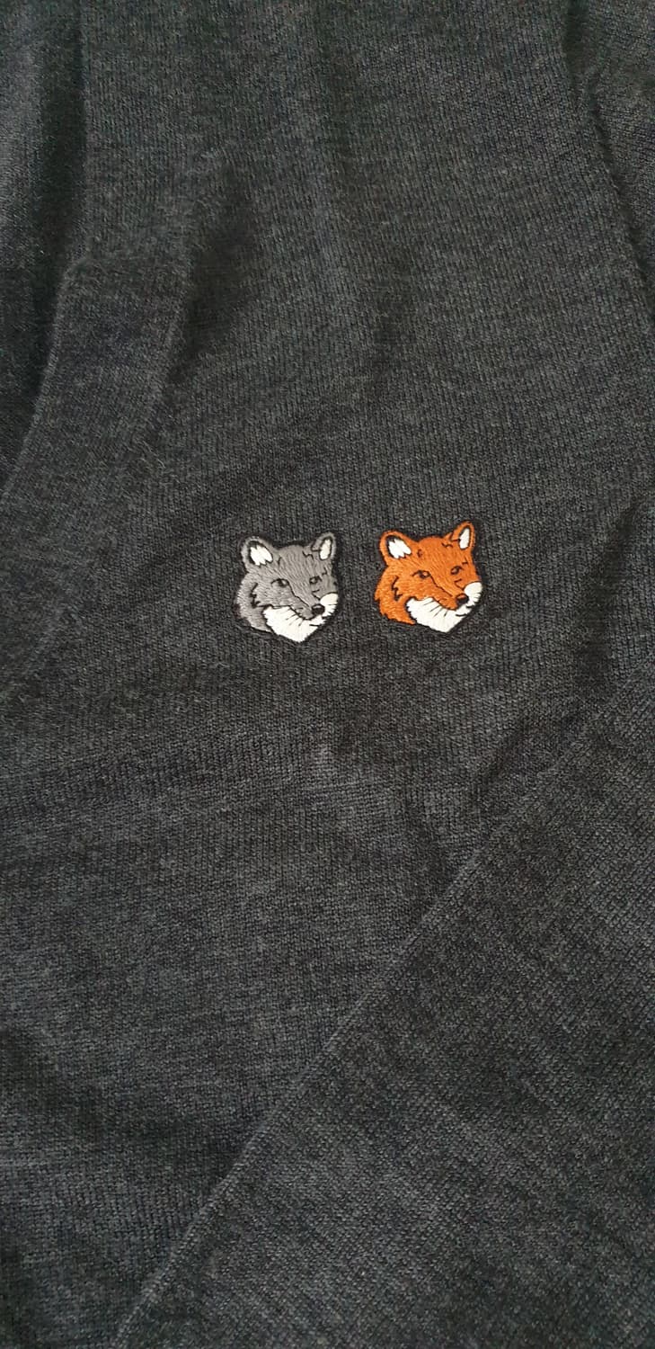 메종키츠네 더블폭스 가디건 남성 L사이즈 새상품 상품이미지3