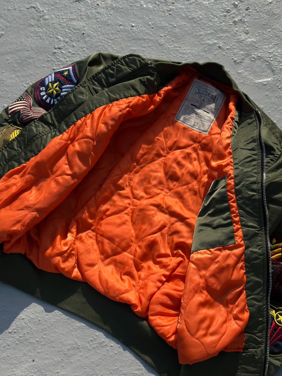 JPN Smoke Rise Bomer Jacket 항공점퍼 MA-1 상품이미지6