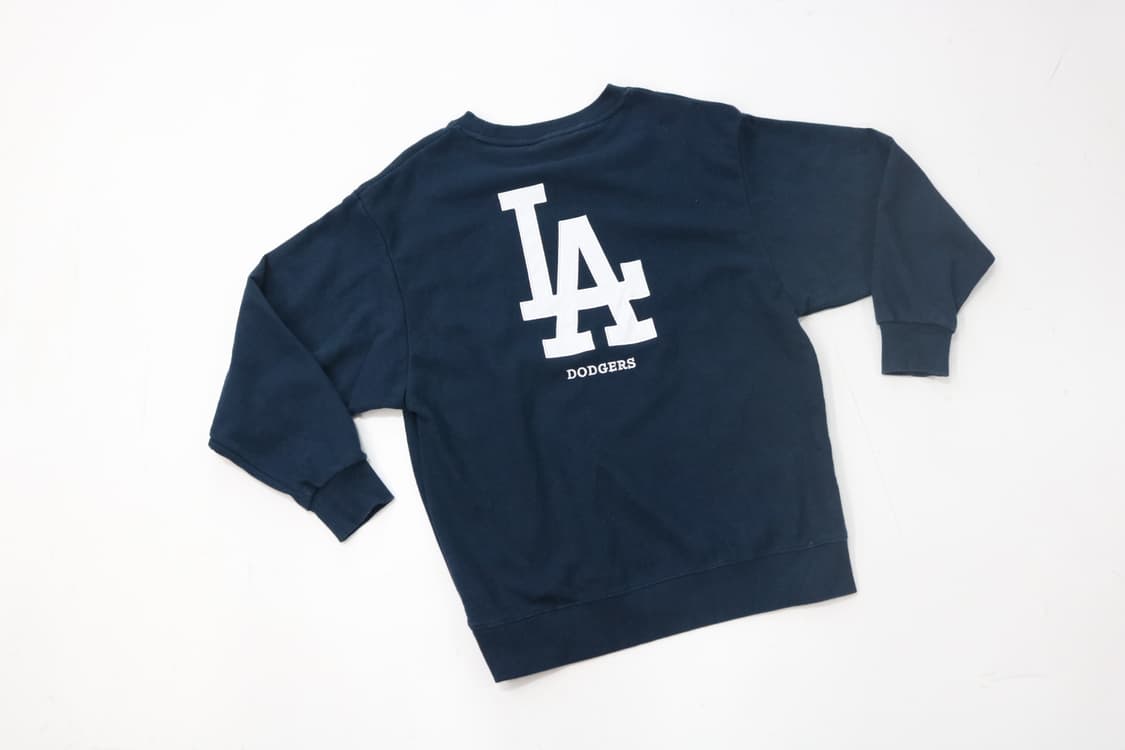 MLB 엠엘비 LA 다저스 빅로고 백프린팅 네이비 맨투맨 M 상품이미지6